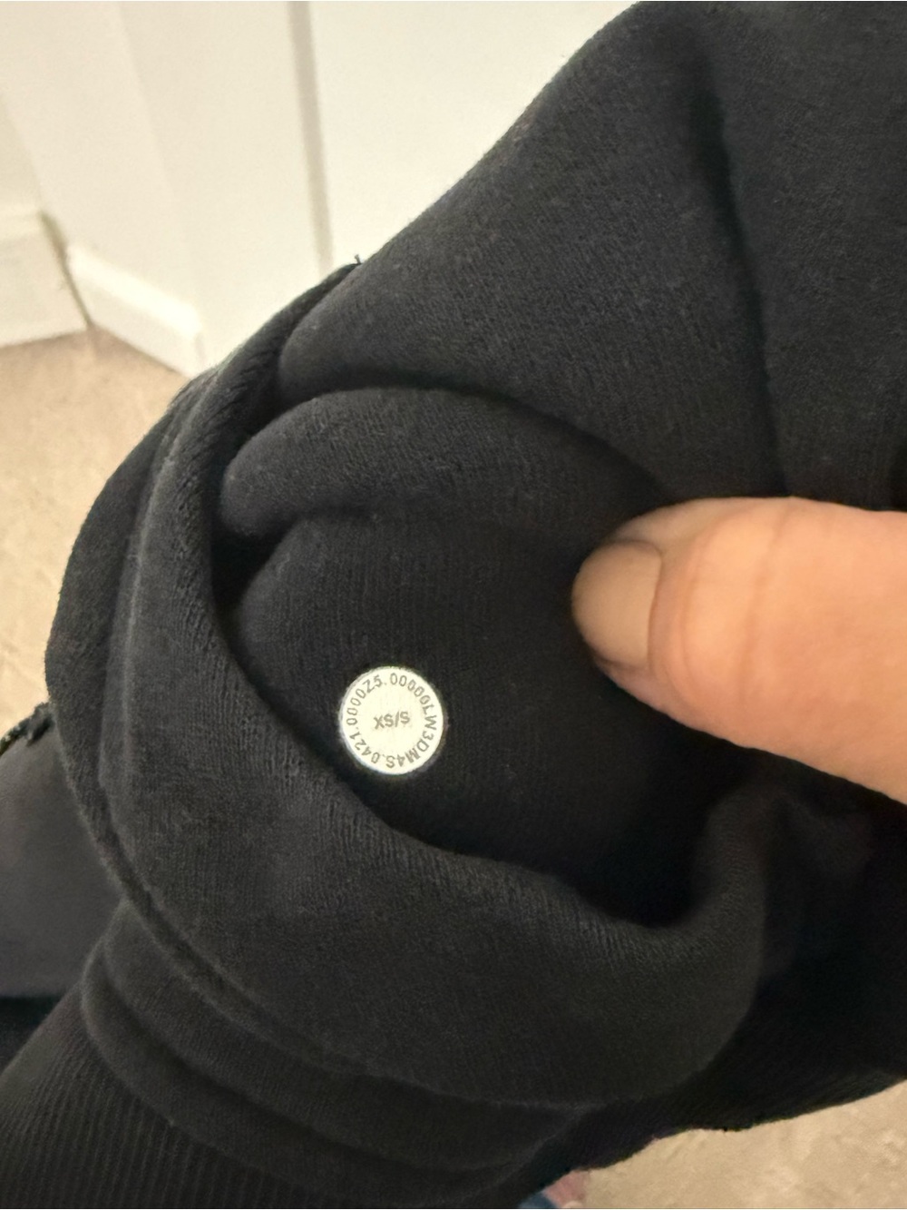 lululemon athletica Black Cropped Half-Zip Hoodie - Picture 4 of 4